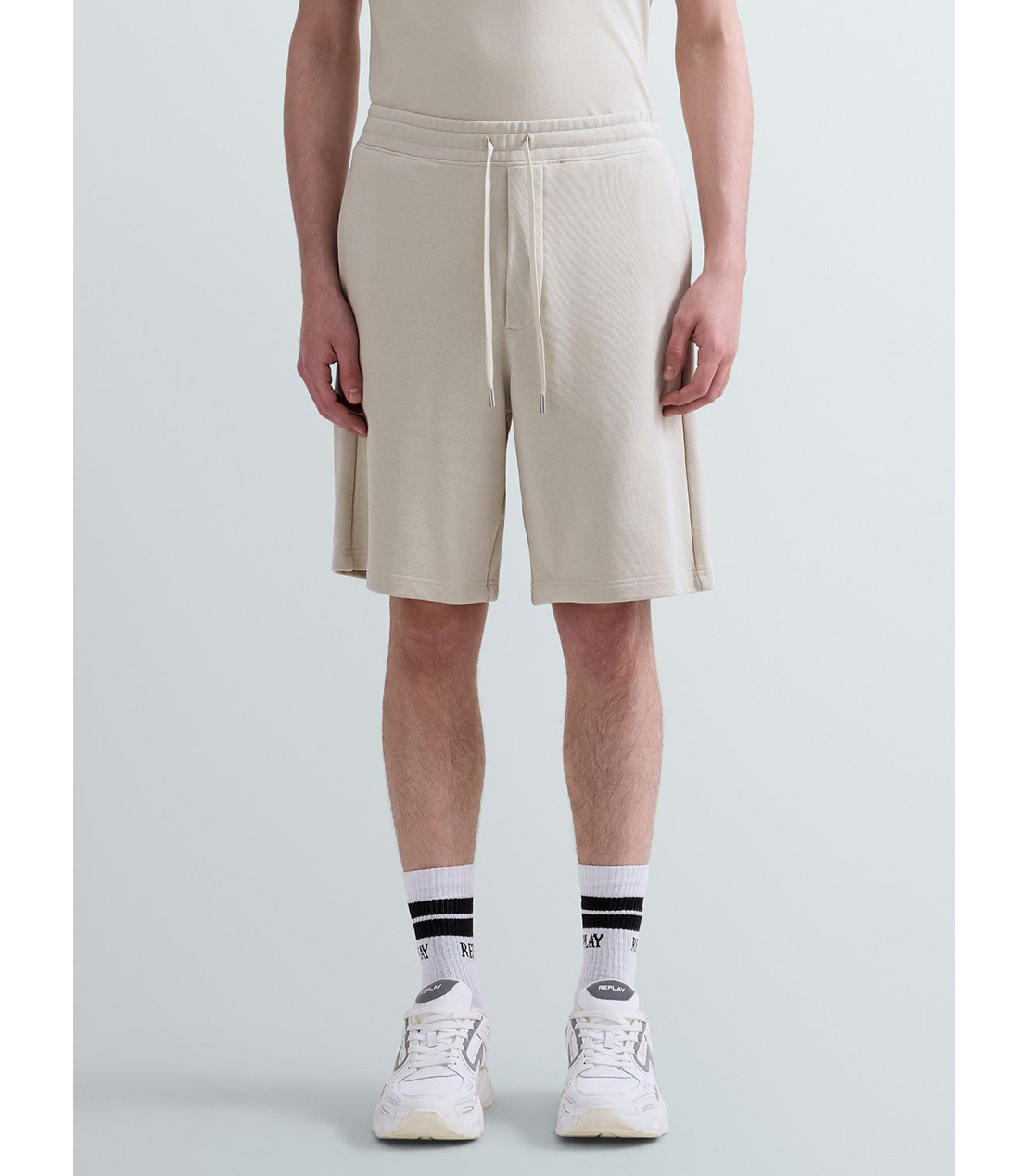 コットンテリーフリースショーツ 詳細画像 ライトベージュ 1